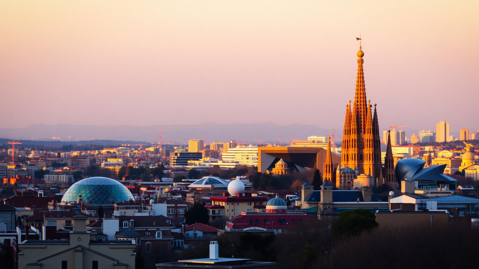Barcelona skyline